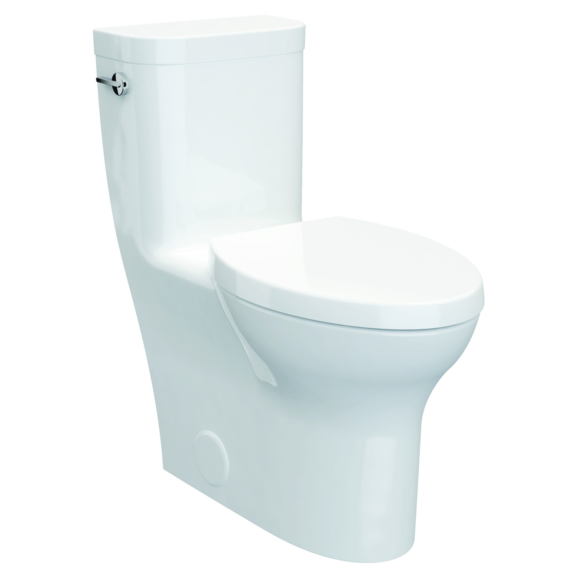 Equility® One-Piece Chair-Height Left-Hand Trip Lever Elongated Toilet with Seat